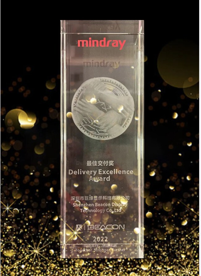 Walk together, win the future! Beacon wins Mindray "Delivery  Excellence Award"