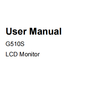 G510S User Manual